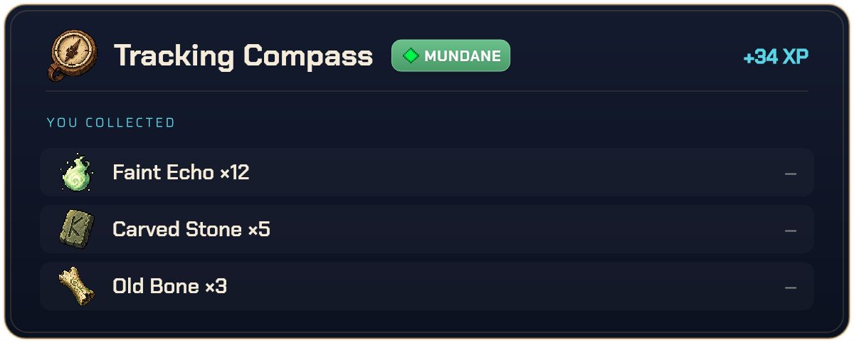 An expedition result